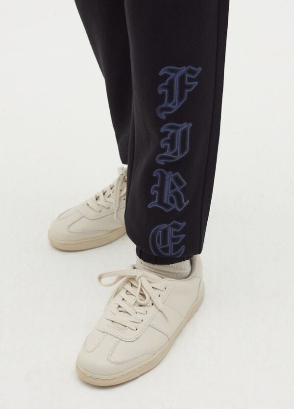 Ovs Joggers Con Coulisse E Stampa "Fire"
