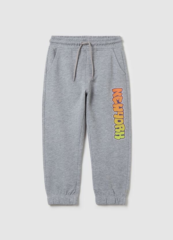 Ovs Joggers con coulisse e stampa "New York"