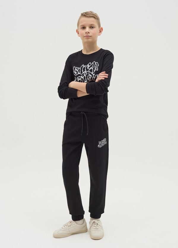 Ovs Joggers con coulisse e stampa "Step Aside"