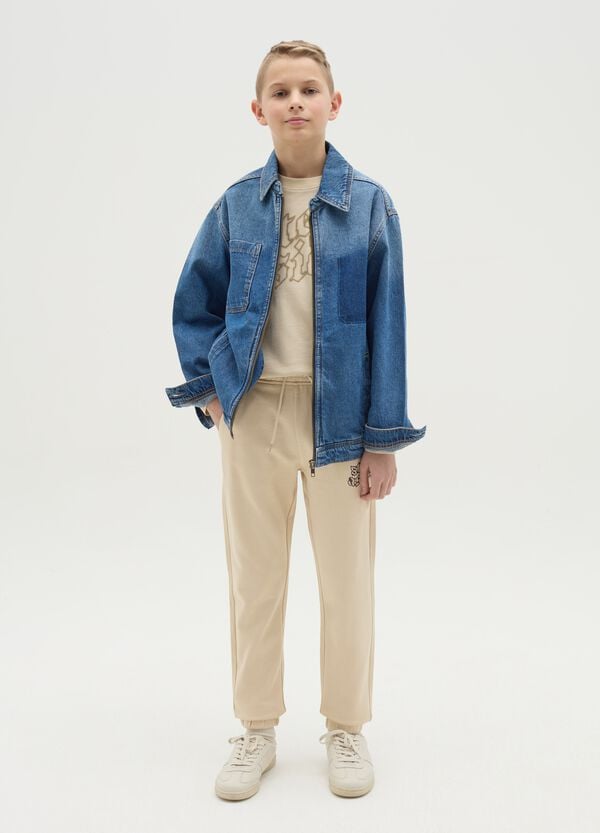 Ovs Joggers con coulisse e stampa "Step Aside"