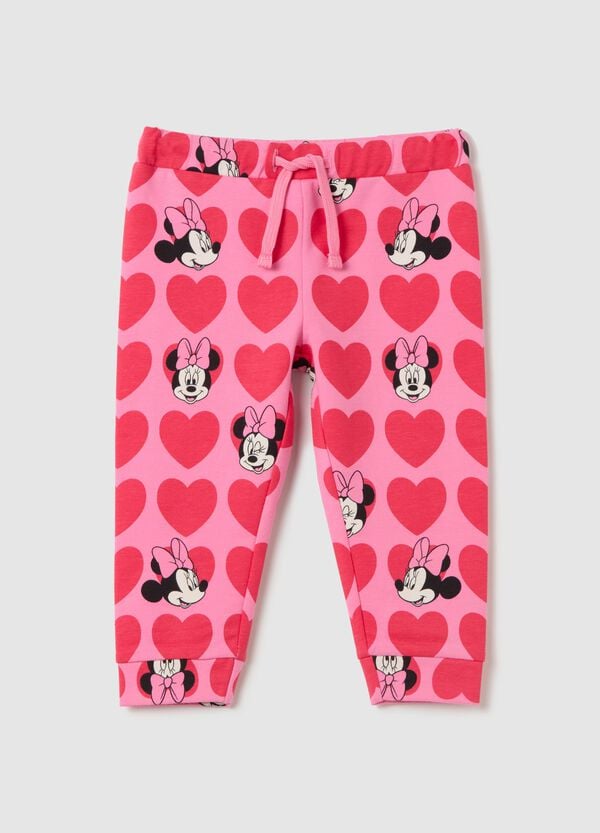 Ovs Joggers con coulisse stampa Minnie e cuori