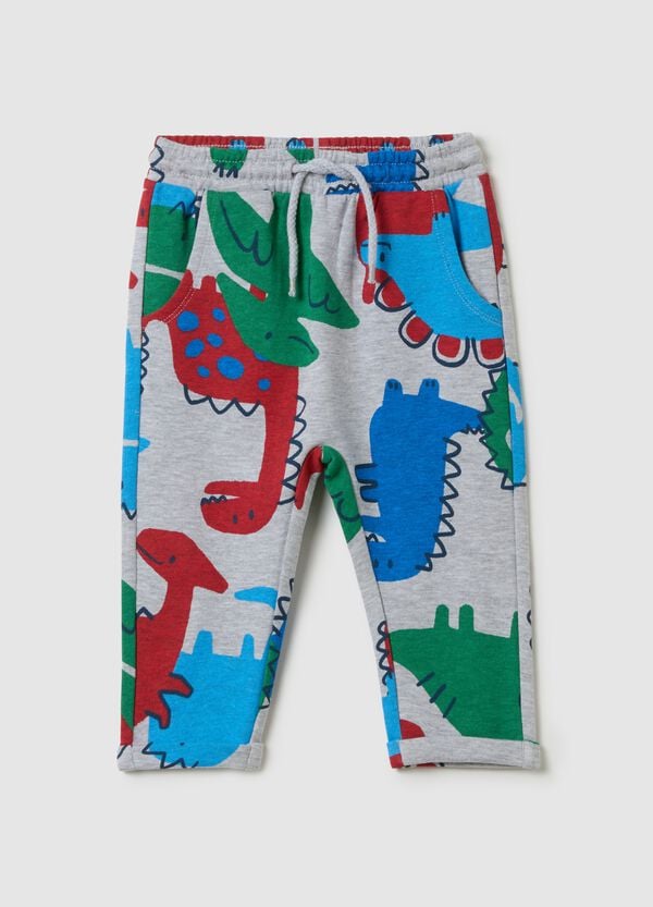 Ovs Joggers con stampa dinosauri all-over