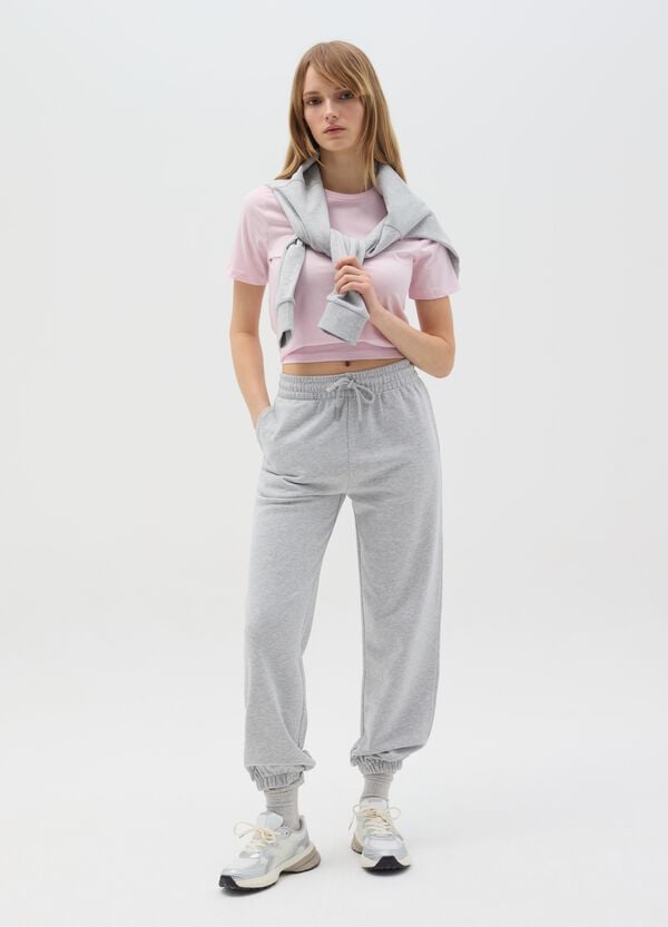 Ovs Joggers Essential in felpa con coulisse