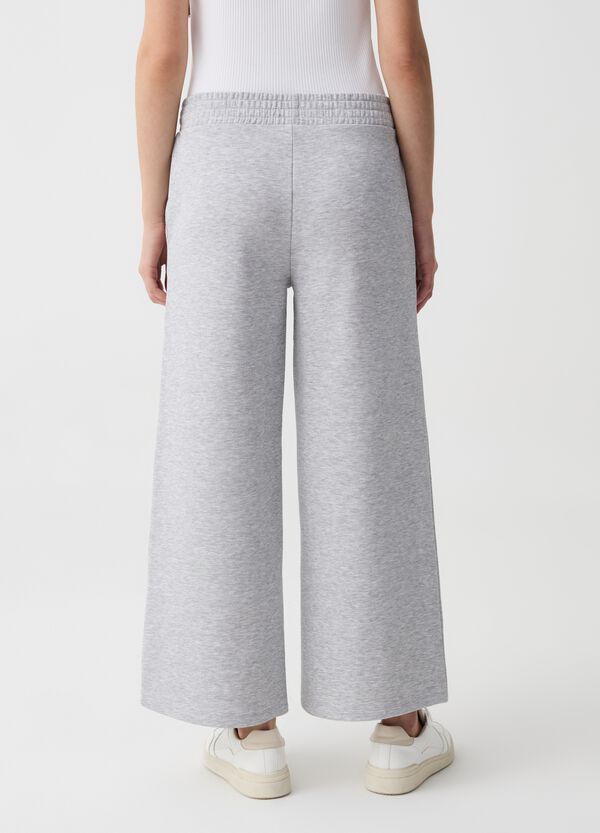 Ovs Joggers Essential Wide Leg In Felpa