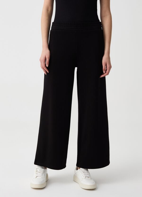 Ovs Joggers Essential Wide Leg In Felpa