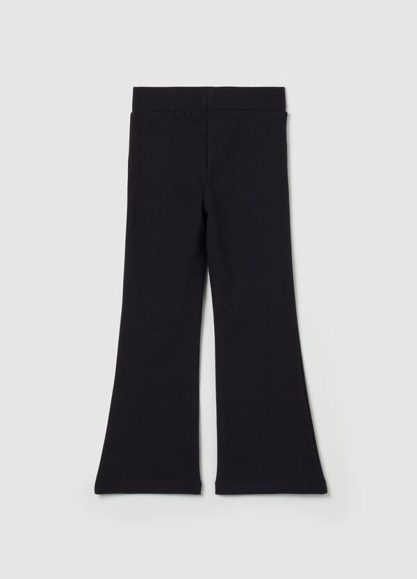 Ovs Joggers Flare Fit Stampa Wicked Con Strass