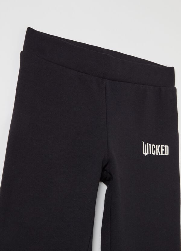Ovs Joggers Flare Fit Stampa Wicked Con Strass