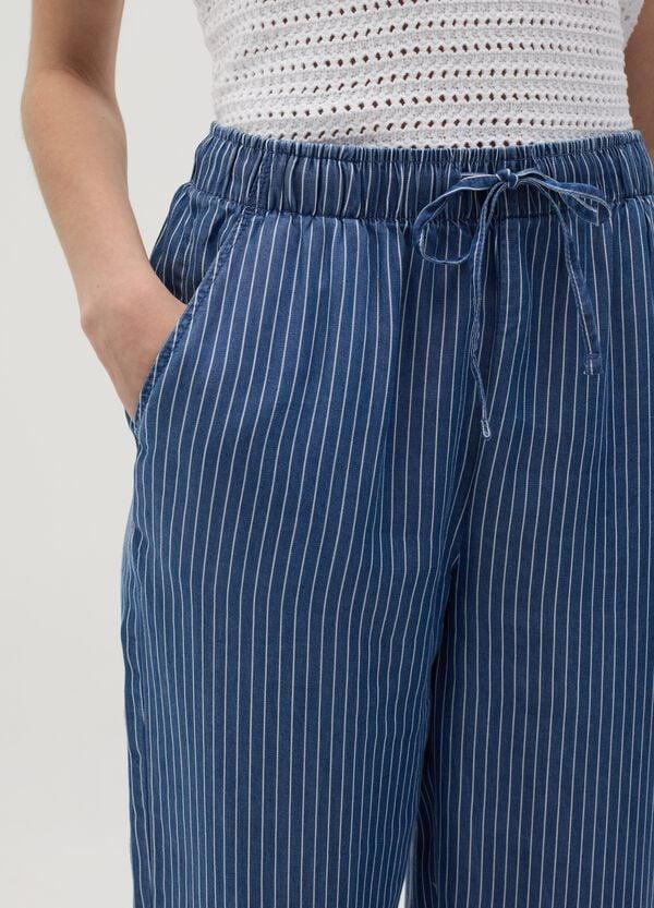 Ovs Joggers Fluido A Gamba Larga Effetto Denim