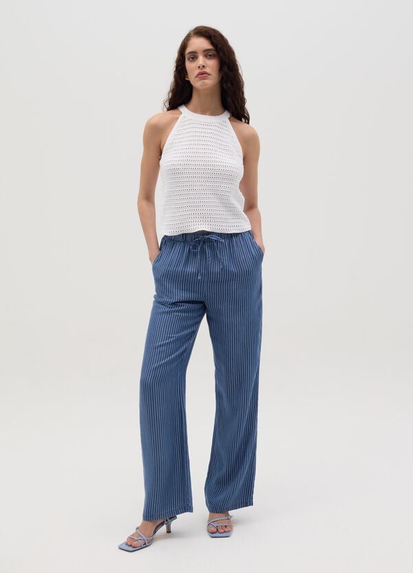 Ovs Joggers fluido a gamba larga effetto denim