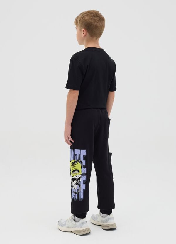 Ovs Joggers In Cotone Con Coulisse E Stampa