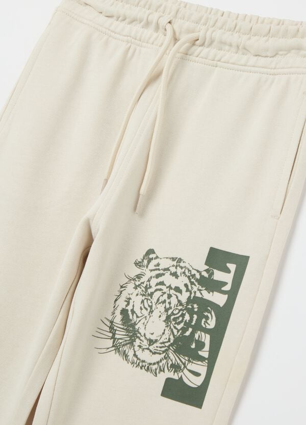 Ovs Joggers In Cotone Con Coulisse E Stampa