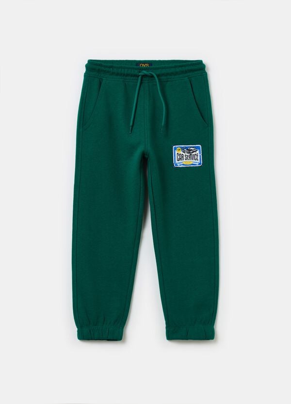 Ovs Joggers in cotone con coulisse e stampa