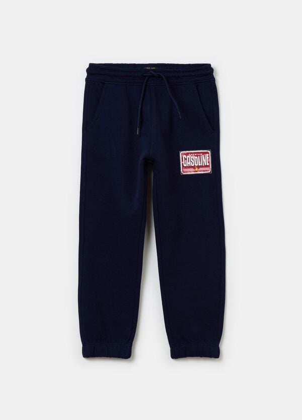 Ovs Joggers in cotone con coulisse e stampa