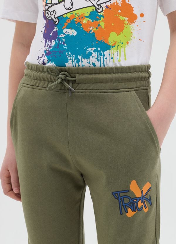 Ovs Joggers In Cotone Con Coulisse E Stampa