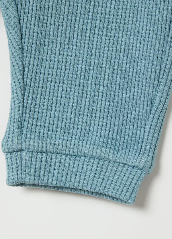 Ovs Joggers In Cotone Con Trama Waffle