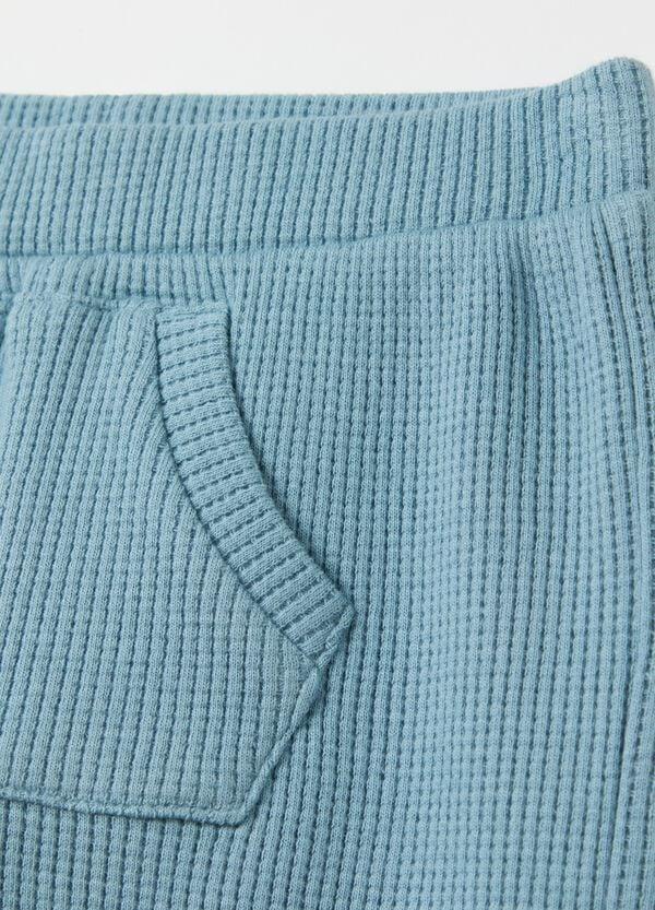 Ovs Joggers In Cotone Con Trama Waffle