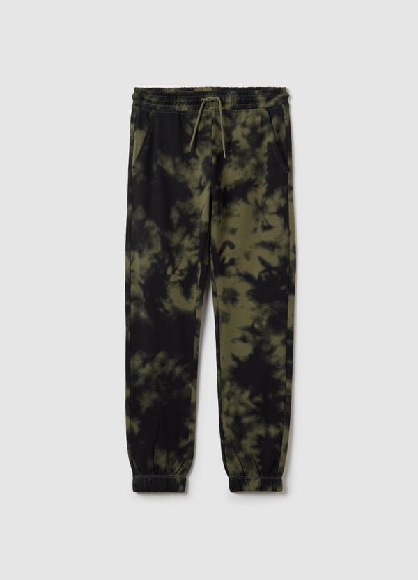 Ovs Joggers in cotone Tie Dye con coulisse