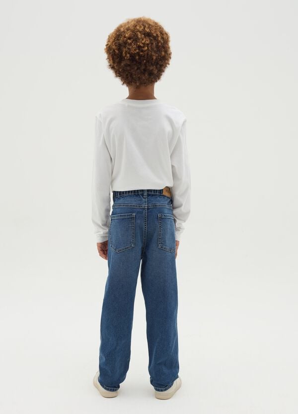 Ovs Joggers In Denim Cinque Tasche