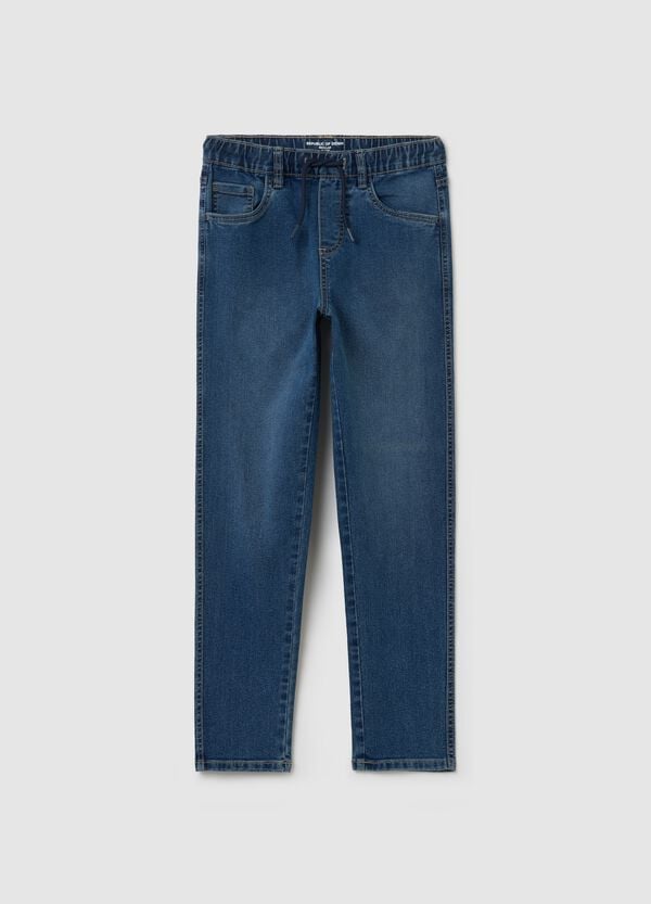 Ovs Joggers In Denim Cinque Tasche