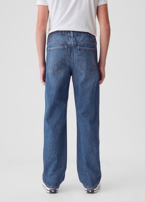 Ovs Joggers In Denim Con Coulisse E Tasche