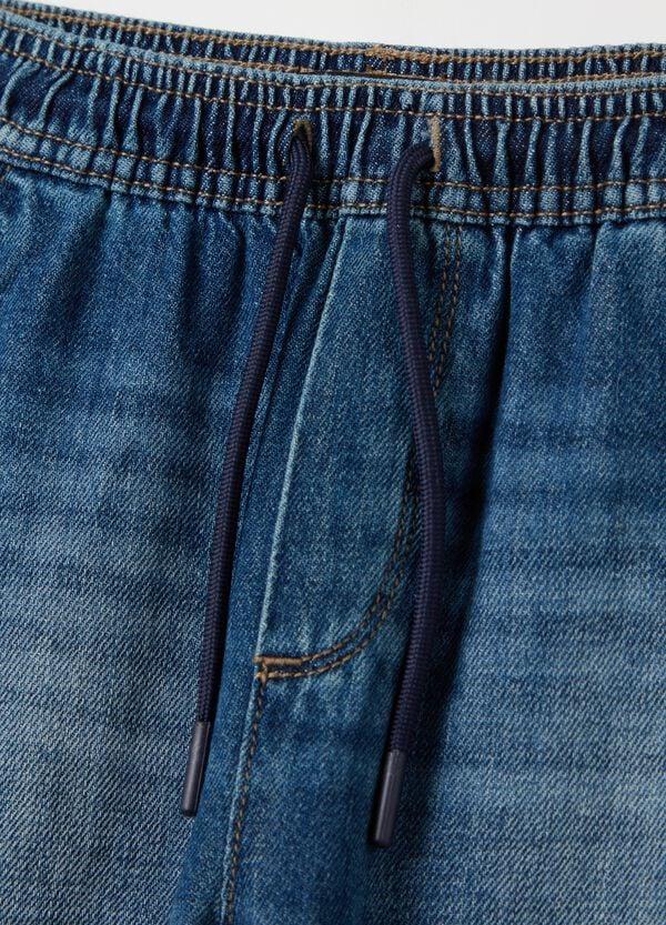 Ovs Joggers In Denim Con Coulisse