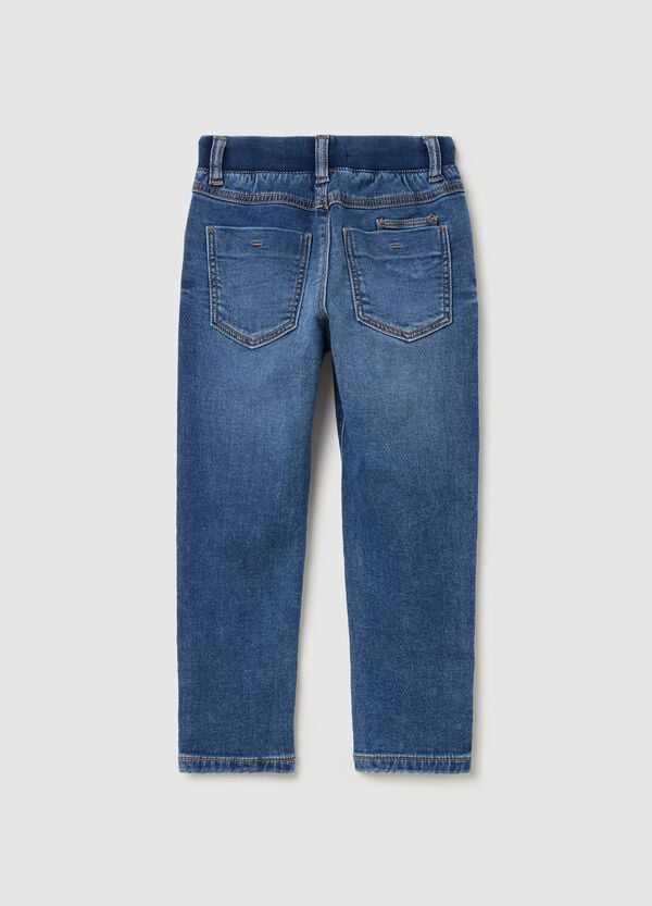 Ovs Joggers In Denim Con Coulisse