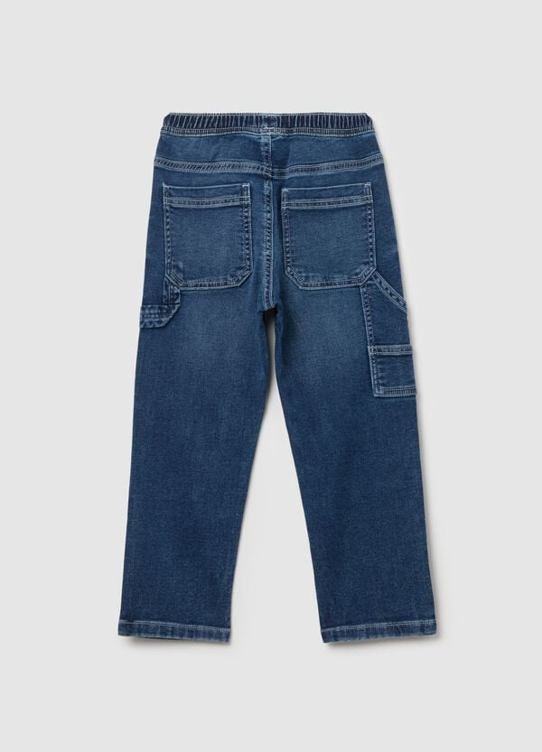 Ovs Joggers In Denim Con Coulisse