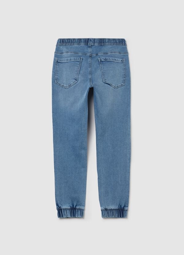 Ovs Joggers In Denim Con Coulisse