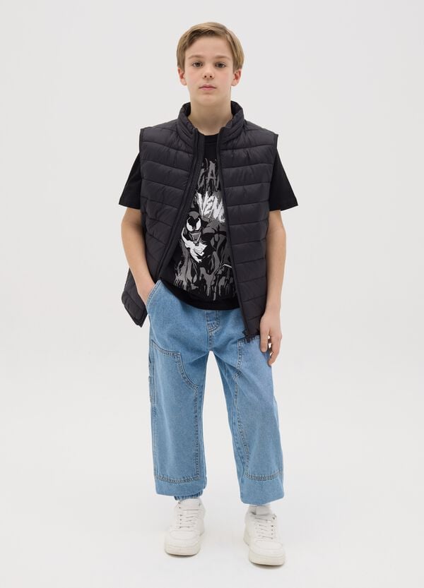 Ovs Joggers in denim con coulisse