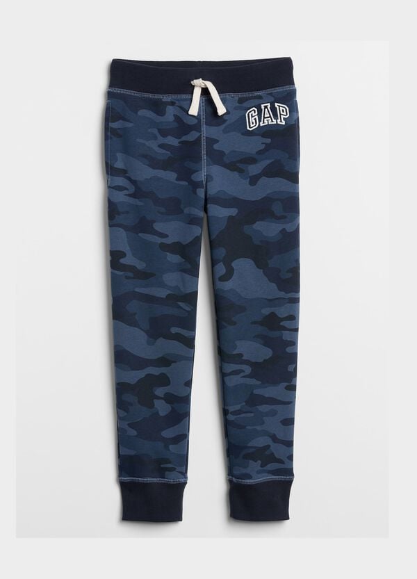 Ovs Joggers in felpa camouflage con ricamo logo