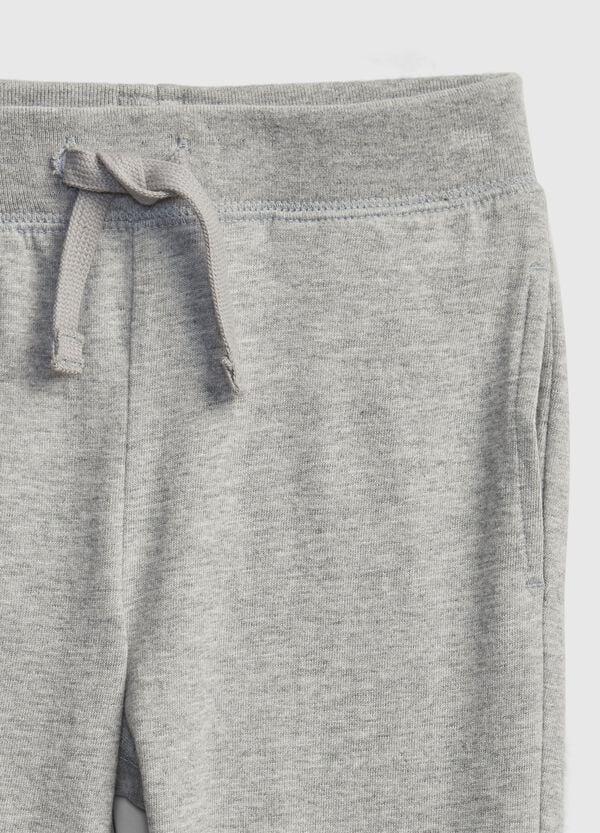 Ovs Joggers In Felpa Con Coulisse E Patch Logo