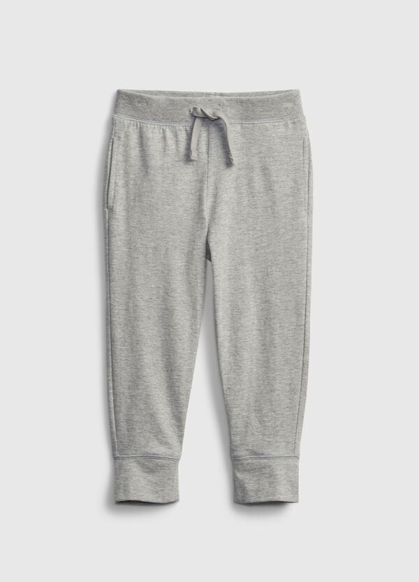 Ovs Joggers in felpa con coulisse e patch logo