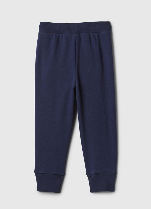 Ovs Joggers In Felpa Con Coulisse E Ricamo Logo