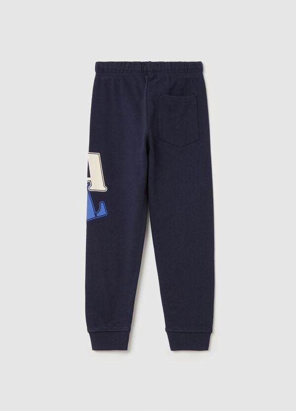 Ovs Joggers In Felpa Con Coulisse E Stampa