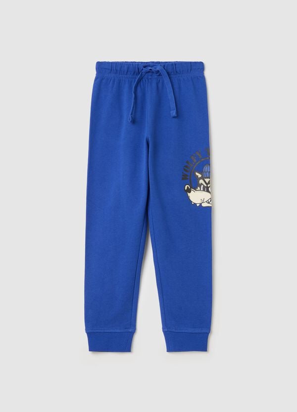 Ovs Joggers in felpa con coulisse e stampa