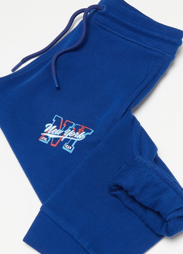 Ovs Joggers In Felpa Con Coulisse E Stampa