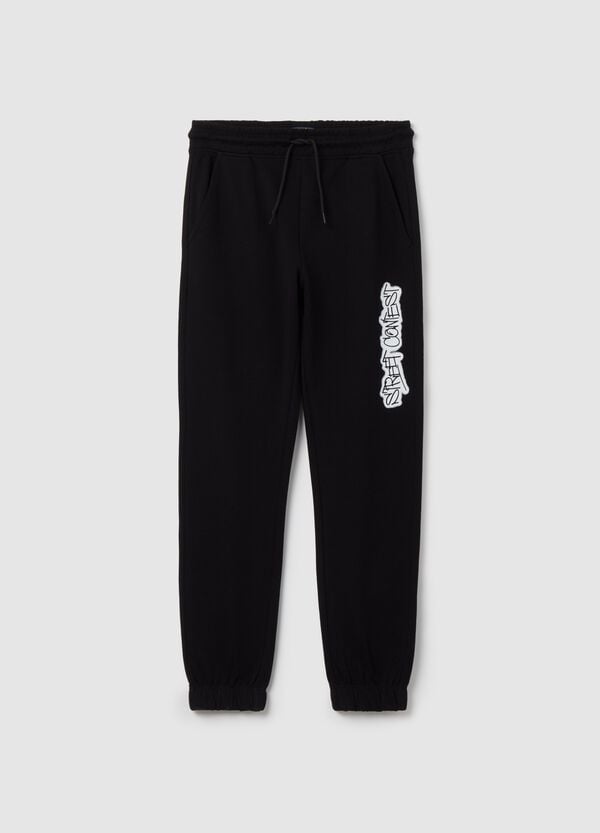 Ovs Joggers In Felpa Con Coulisse E Stampa
