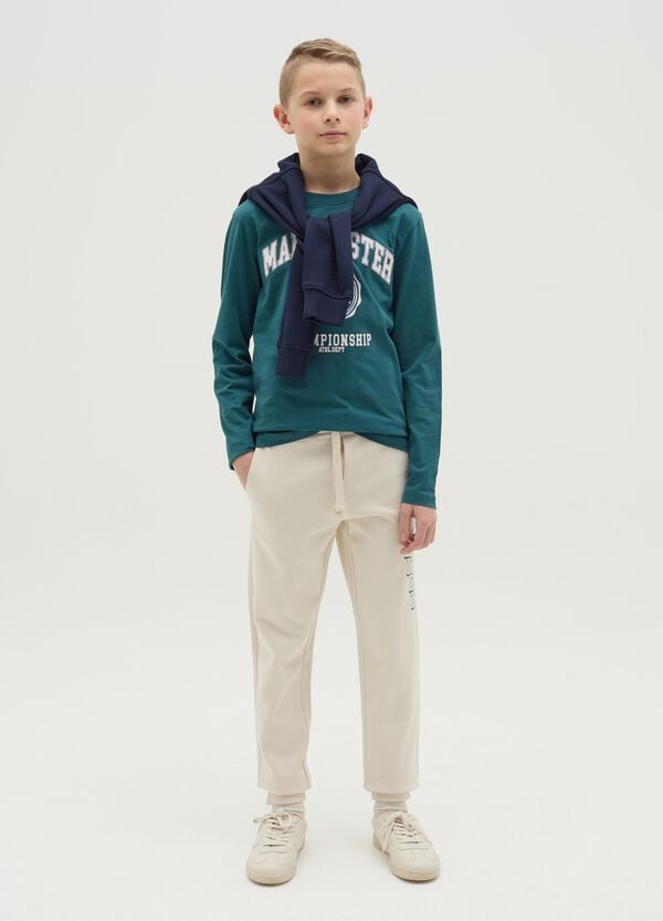 Ovs Joggers in felpa con coulisse e stampa