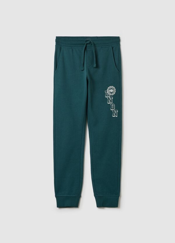 Ovs Joggers In Felpa Con Coulisse E Stampa