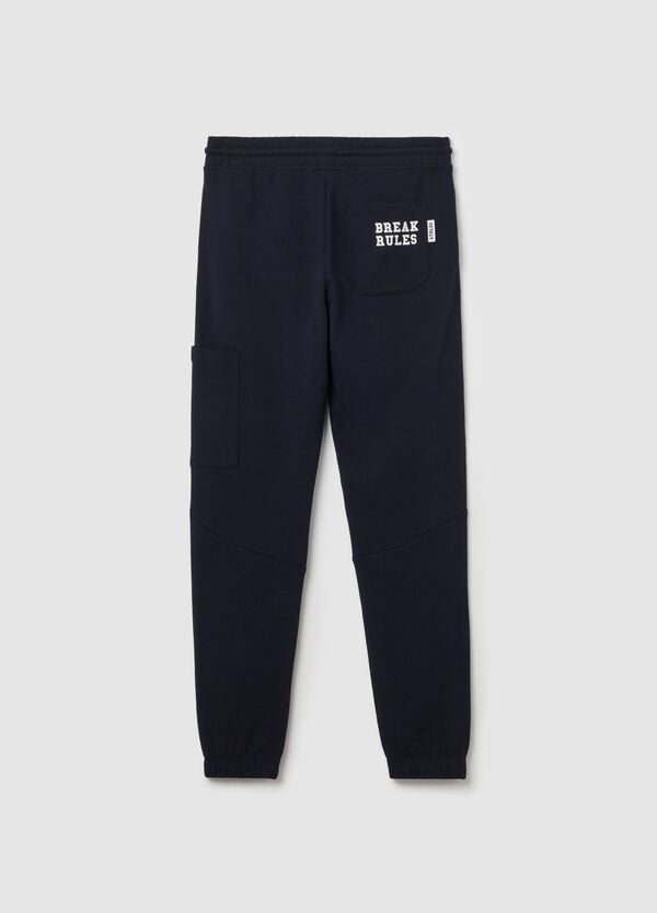 Ovs Joggers In Felpa Con Coulisse E Stampa