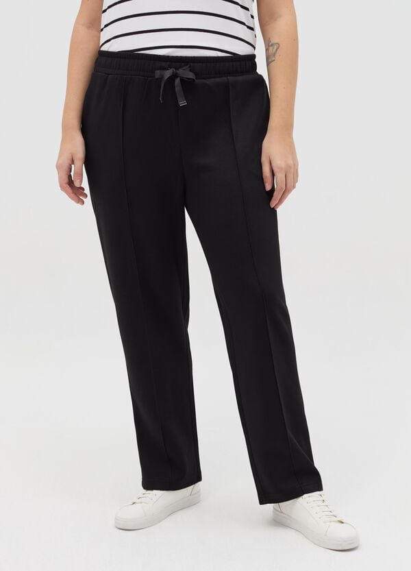 Ovs Joggers In Felpa Con Cuciture In Rilievo Curvy