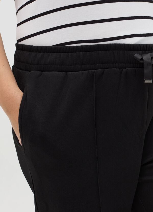 Ovs Joggers In Felpa Con Cuciture In Rilievo Curvy