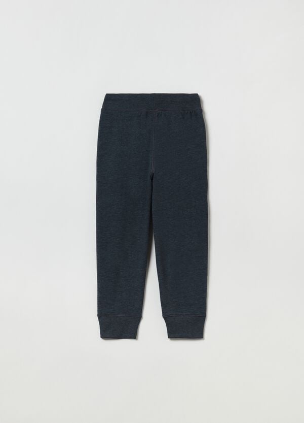 Ovs Joggers In Felpa Con Ricamo Logo