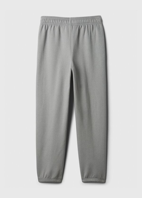 Ovs Joggers In Felpa Con Ricamo Logo