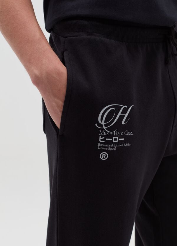 Ovs Joggers In Felpa Con Stampa