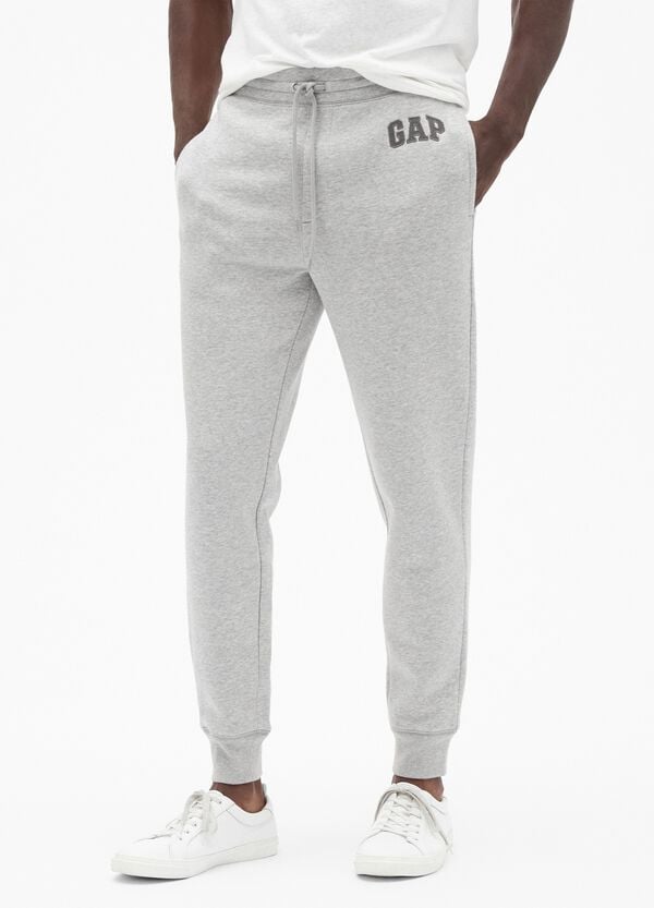 Ovs Joggers in felpa melange con ricamo logo