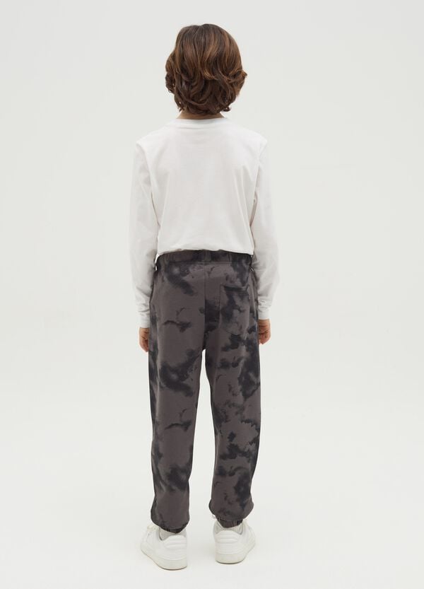 Ovs Joggers In Felpa Tie Dye Con Coulisse