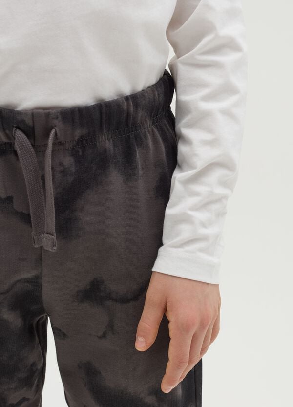 Ovs Joggers In Felpa Tie Dye Con Coulisse
