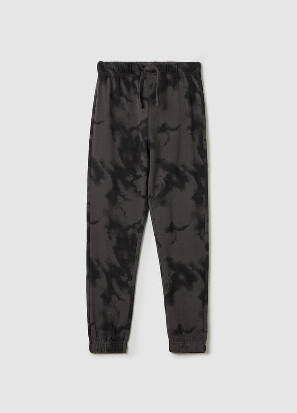Ovs Joggers In Felpa Tie Dye Con Coulisse