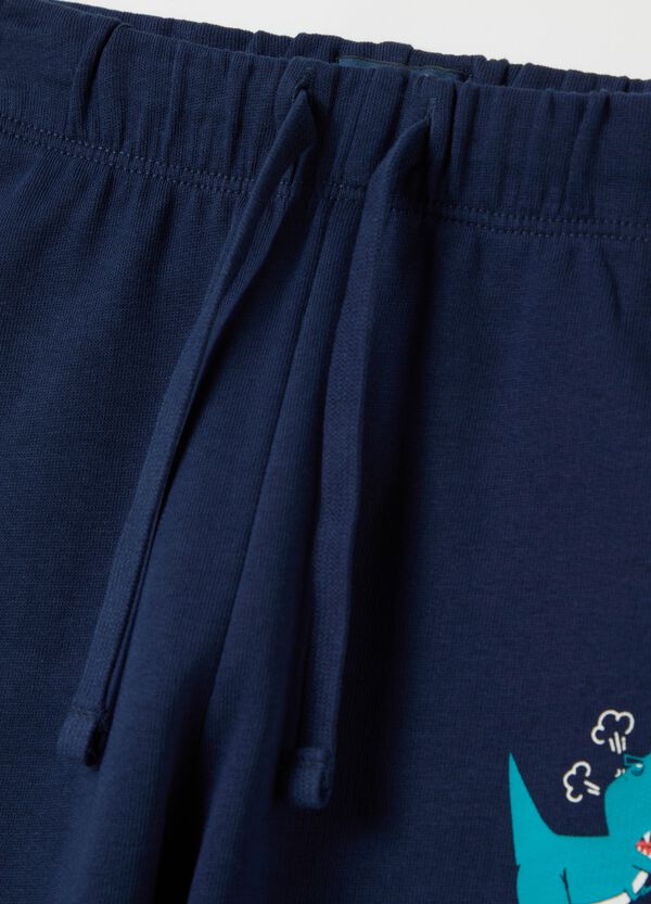 Ovs Joggers In French Terry Con Coulisse E Stampa
